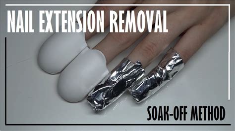 How To Remove Nail Extension Soak Off Method 5 Steps Youtube