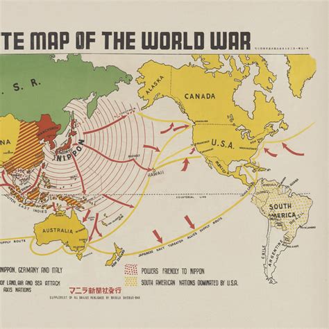 World War 2 Map 1942 Wwii Map Ww2 Poster Wwii Poster Etsy