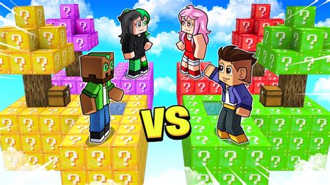 Sobrevivimos En ISLAS De LUCKY BLOCKS En Minecraft YouTube