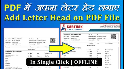 How To Add Letterhead On Pdf File Pdf Youtube