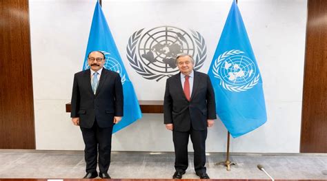 Foreign Secretary Harsh Shringla Un Chief Discuss Issues On Unscs