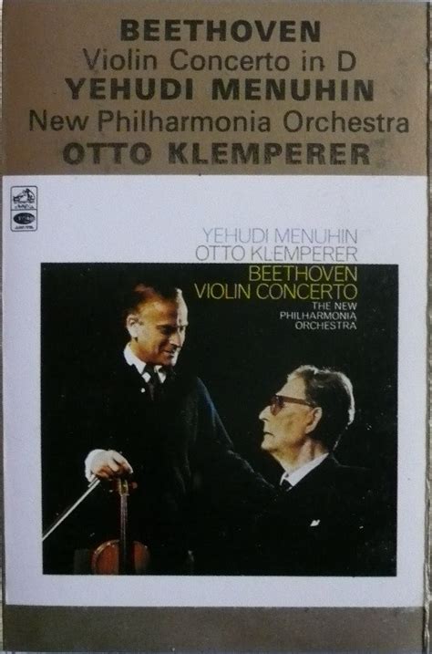 Yehudi Menuhin Otto Klemperer Beethoven New Philharmonia Orchestra