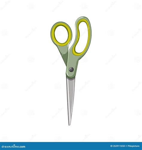 Tailor Scissor Cut Cartoon Vector Illustration Stock Vector