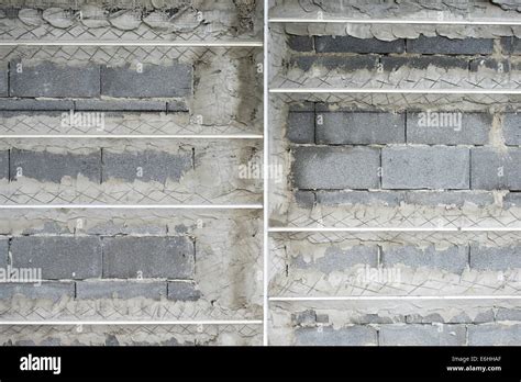 Gray Concrete Wall At The Construction Stock Photo Alamy