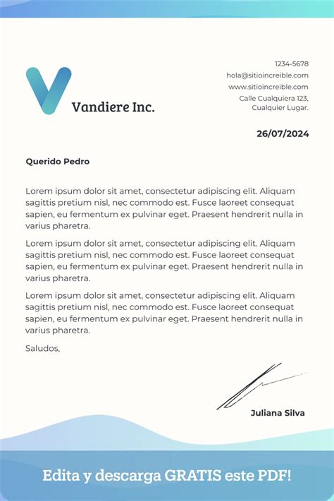 Professional Corporate Letterhead with Simple Blue and Light Blue Logo