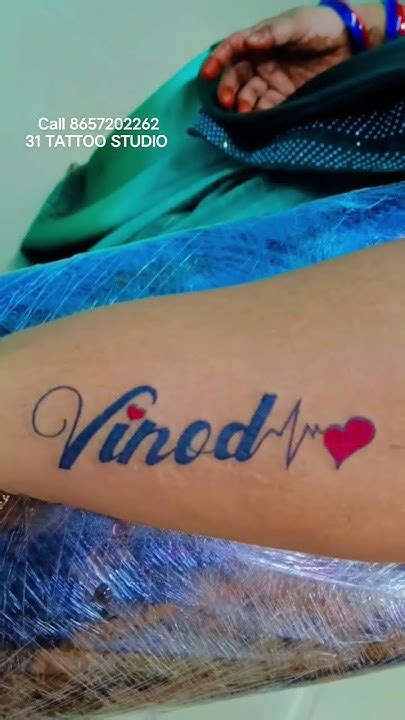 Vinod Name Tattoo Design 😁call 8657202262 31tattoostudio Tattoo