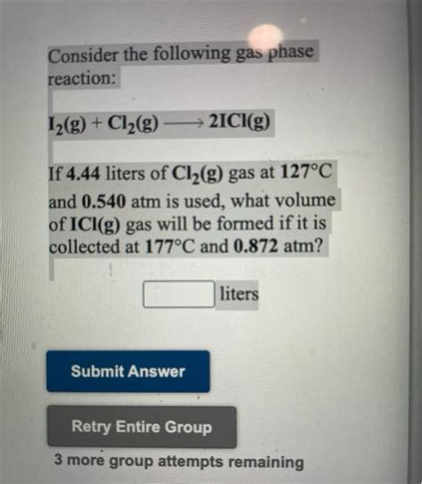 Solved Consider The Following Gas Phase Reaction CH4 G Chegg