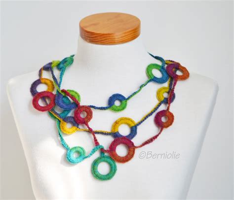 Circles Crochet Necklace Pattern Pdf