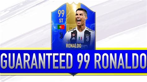 99 TOTS RONALDO IN GUARANTEED ULTIMATE TOTS PACK FIFA 19 YouTube