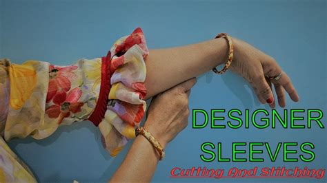 Designer Sleeves Cutting And Stitching Video Tutorial Youtube