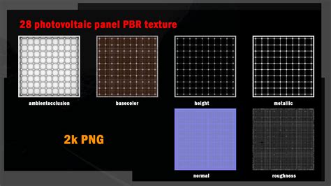 28 Photovoltaic Pbr Texture Set Texture Cgtrader