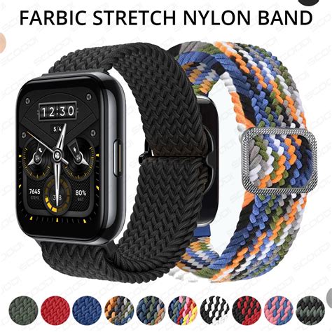 Elastic Adjust Nylon Strap For Realme Watch Pro S S Pro