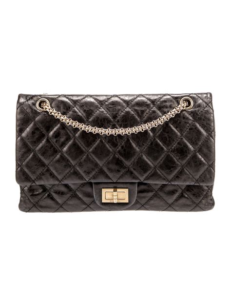 Chanel Reissue 227 Double Flap Bag Black Shoulder Bags Handbags