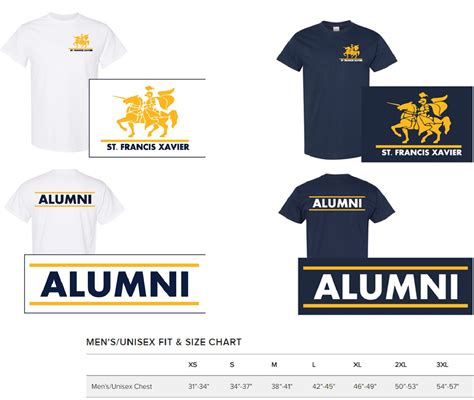 SFX Alumni T-Shirt Order Form - St. Francis Xavier School - Burbank, CA