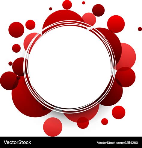 Round red background Royalty Free Vector Image