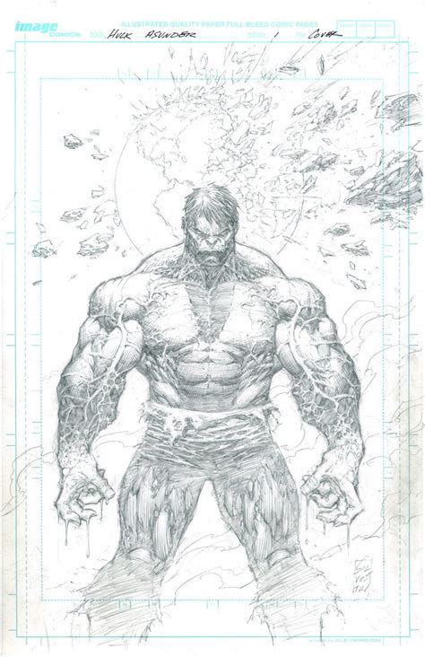 Hulk Fan Art Hulk Asunder 1 Cover Pencils By Marc Silvestri