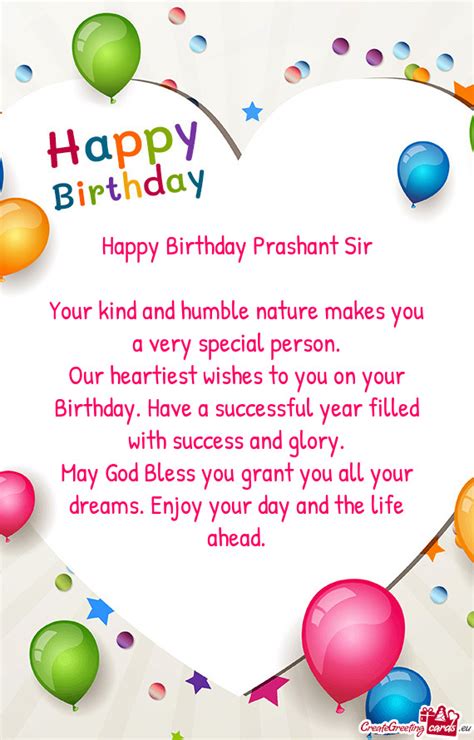 Happy Birthday Prashant Sir Your Kind And Humble Nature Makes You A