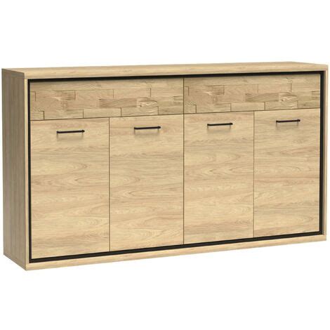 Furnix Sideboard Mediolane Dekor M Kommode Mit Fl Gelt Ren Hickory