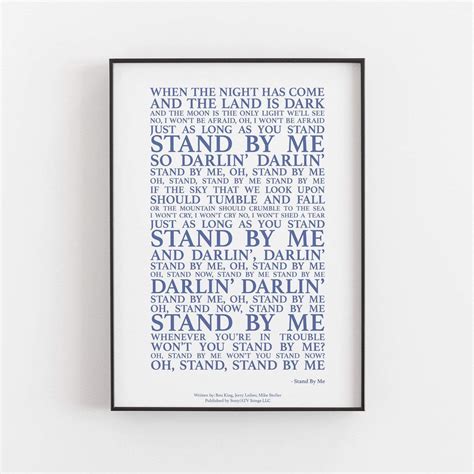 Stand By Me Song Lyrics