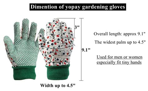 Yopay 6 Pairs Gardening Gloves For Women Soft Jersey Garden Gloves