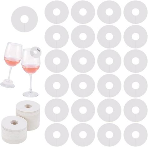 pcs paper drink  tags  wine glasses   tanwhite