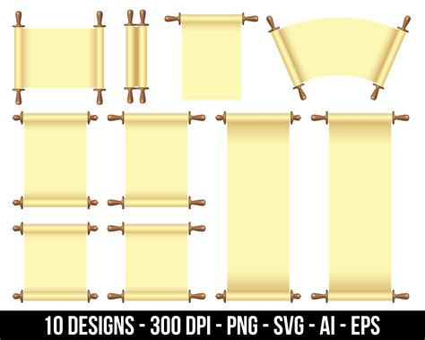 Scroll Paper Template