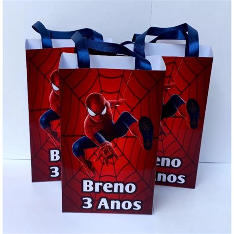 Sacolinha Surpresa Personalizada Tema Homem Aranha Shopee Brasil