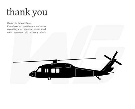 Black Hawk Helicopter SVG UH 60 Black Hawk Helicopter SVG Etsy