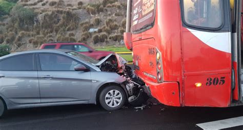 Colisión por alcance generó una alta congestión vehicular en la Av