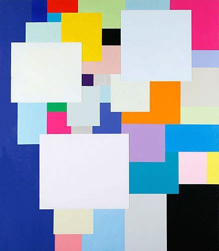 An Abstract Painting With Squares And Rectangles