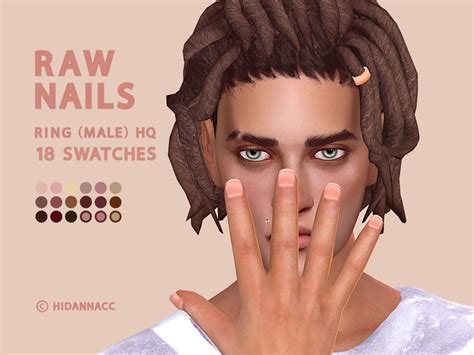 The Sims Resource - Raw short nails - Realistic natural short nails ...