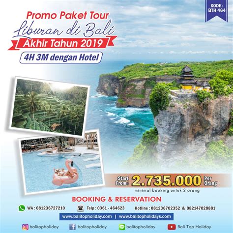 Paket Wisata Bali Tiket Pesawat Tempat Dan Objek Wisata Indonesia