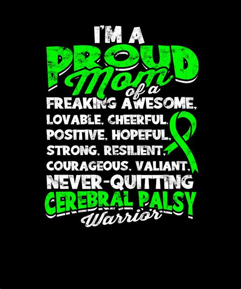 I M A Proud Mom Of A Cerebral Palsy Warrior Cerebral Palsy Digital Art By Anthony Isha Pixels