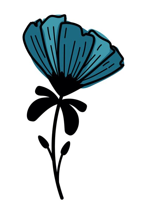 blue flower garden 11234168 Vector Art at Vecteezy