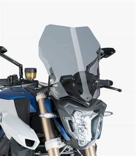 BMW F800R 2015 2019 Puig New Generation Touring Smoked Windshield 8187H