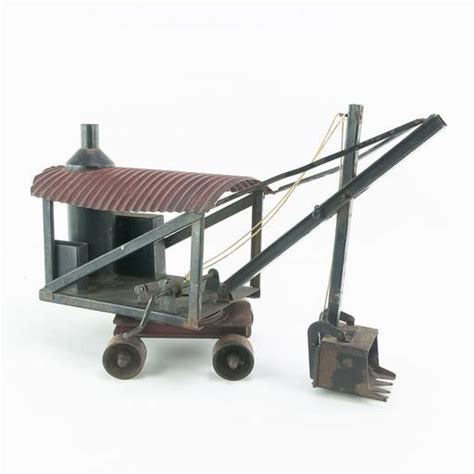 1920s Buddy L Line Steam Shovel Pressed Steel Toy