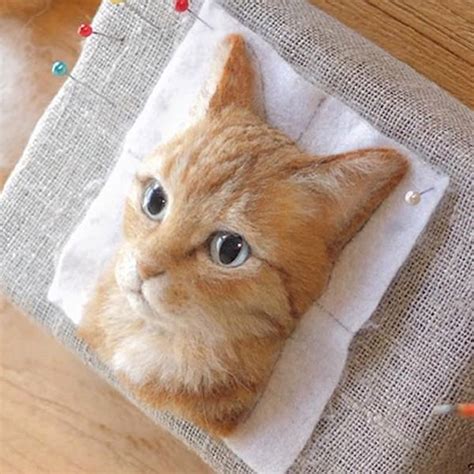 Japanese Artist Crafts Incredibly Realistic Cats Out Of Felted Wool