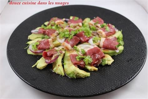 Salade d avocat et magret de canard fumé Salade d avocat Magret de