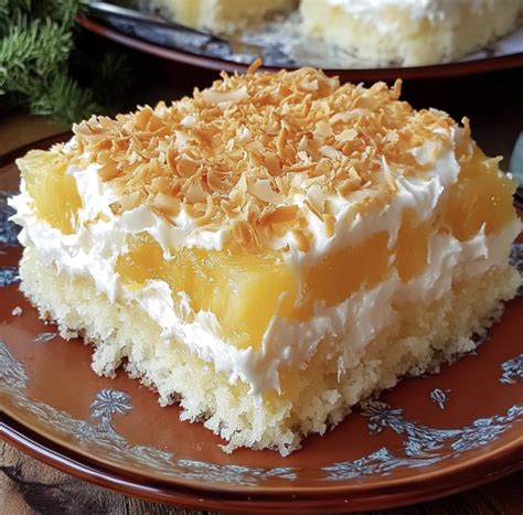 Pineapple Coconut Dream Cake – Recipe quick and easy