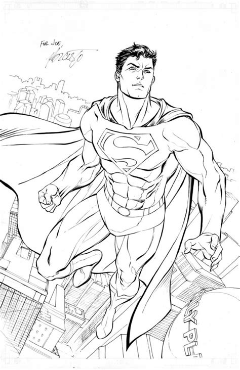 Coloriage Superman à Colorier Dessin Gratuit à Imprimer