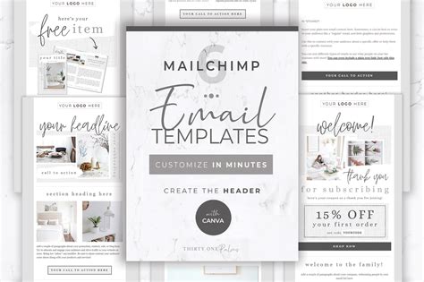 Mailchimp And Canva Templates Graphic By Thirty One Palms Studio