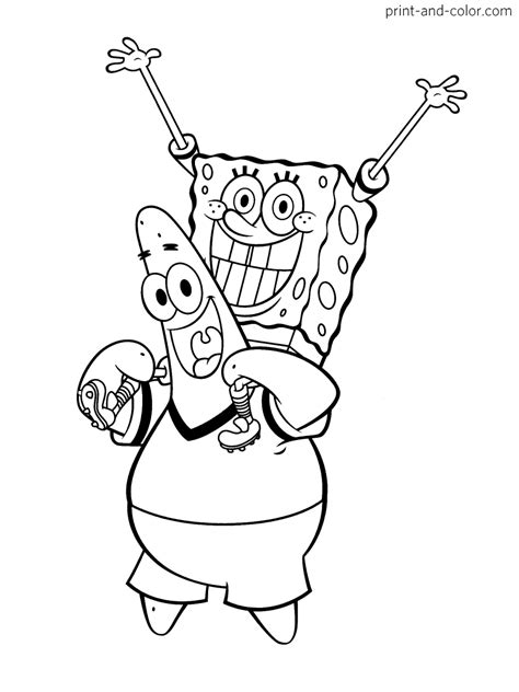 Spongebob Squarepants Coloring Pages Print And