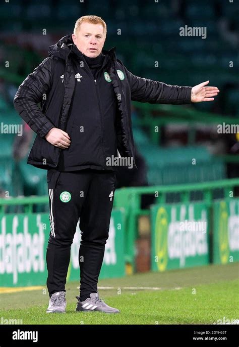 Celtic Manager Neil Lennon During The Scottish Premiership Match At