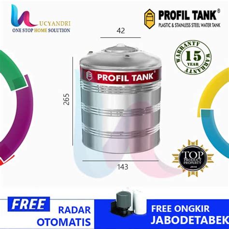 Tangki Air Ps Datar Stainless Steel Ss Profil Tank Lucyandri