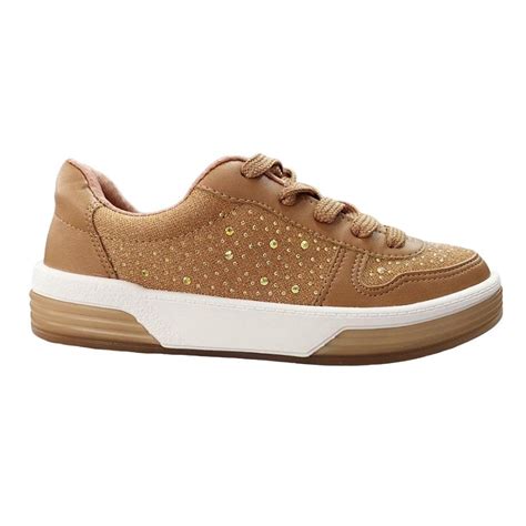 Tênis Beira Rio Adulto Feminino Nude Brilho 4291103 Submarino