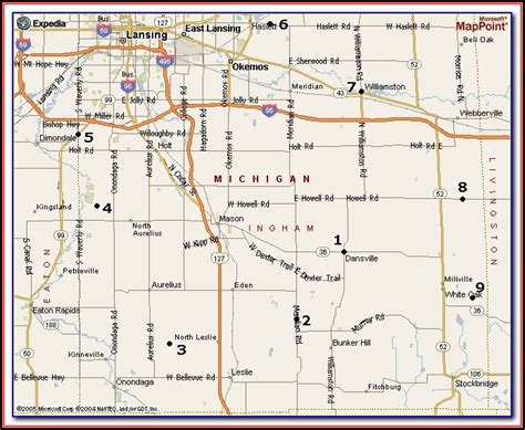 Map Of Ingham County Townships Map Resume Examples Rg8dqvy1mq