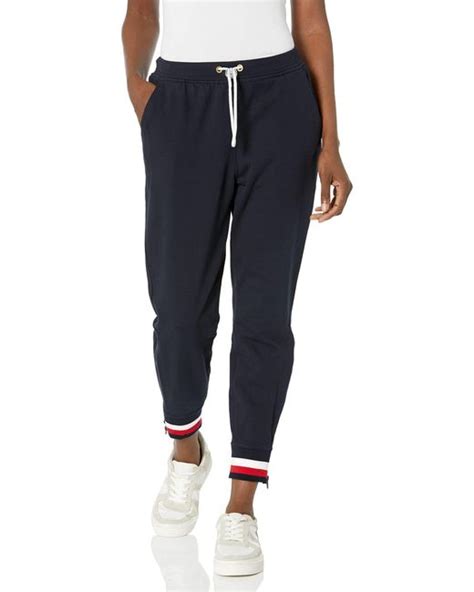 Tommy Hilfiger Adaptive Sweatpants With Drawcord Closure In Blue Lyst