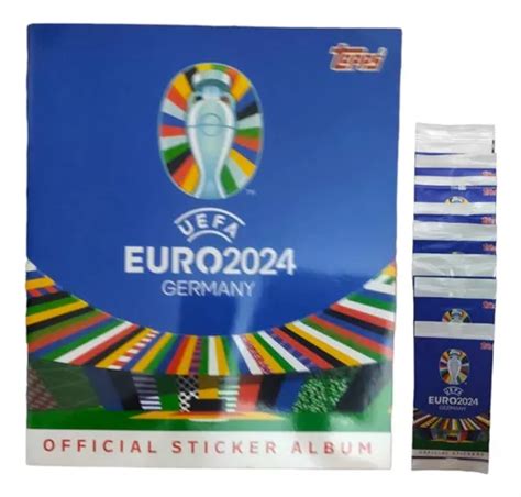 Álbum Euro 2024 Alemania 10 Sobres De Estampas Topps Envío gratis