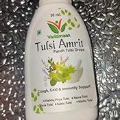 Buy Vaddmaan Tulsi Amrit X Ml Panch Tulsi Ark Drops Pure