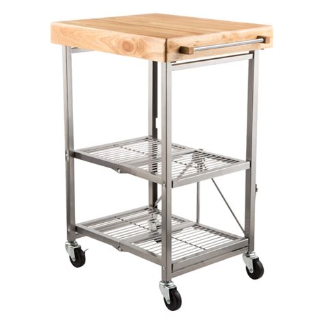 Origami Folding Kitchen Island Cart With Casters – Things In The Kitchen